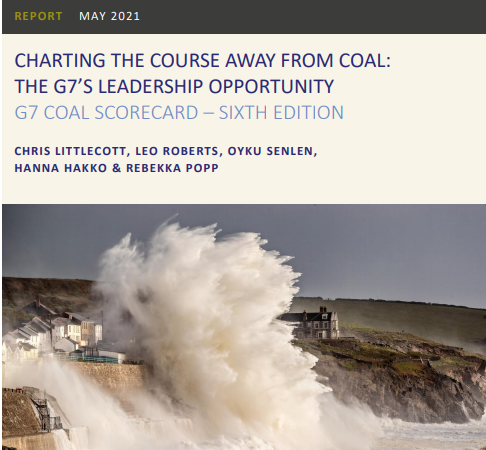 【レポート】E3G報告書『G7石炭スコアカード2021年：脱石炭の道筋を明示、G7のリーダーシップを発揮する機会』発表
