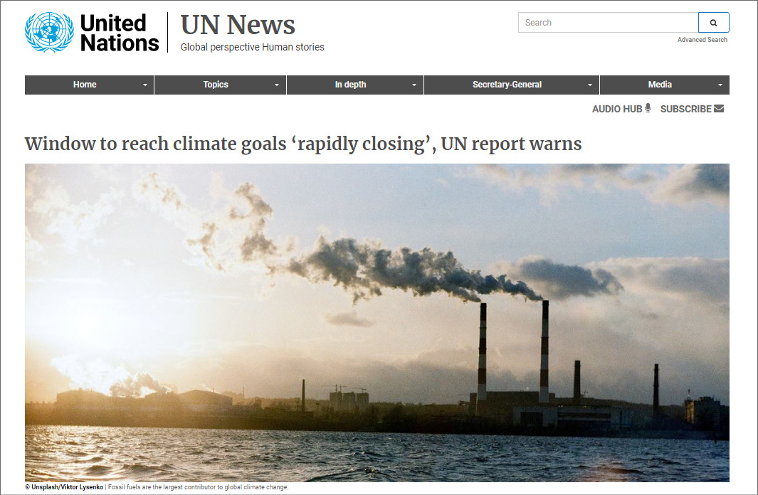 【レポート】UNFCCCがCOP28の基礎資料となる報告書を発表