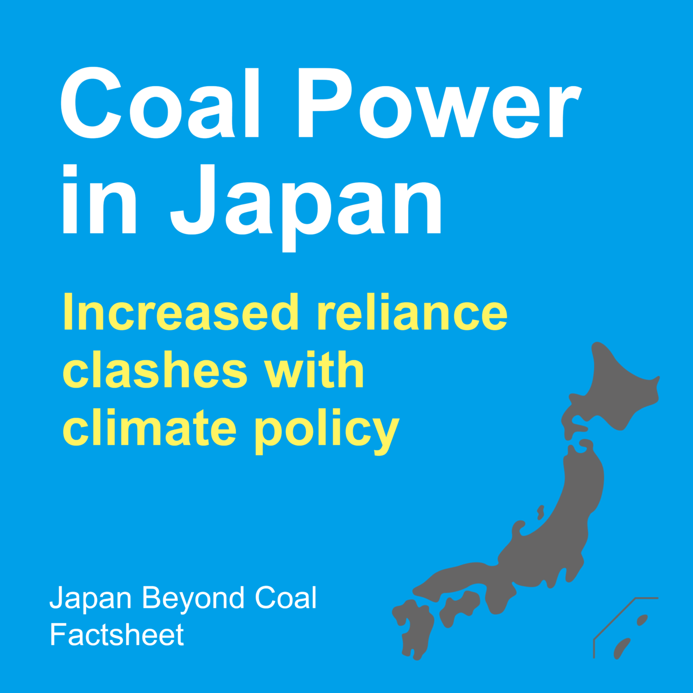 【Factsheet】 Coal Power in Japan: Increased reliance clashes with climate policy